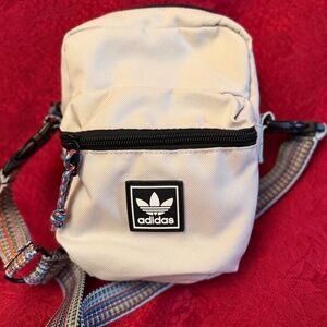 Adidas Originals Utility Festival Ivory Canvas Crossbody Bag